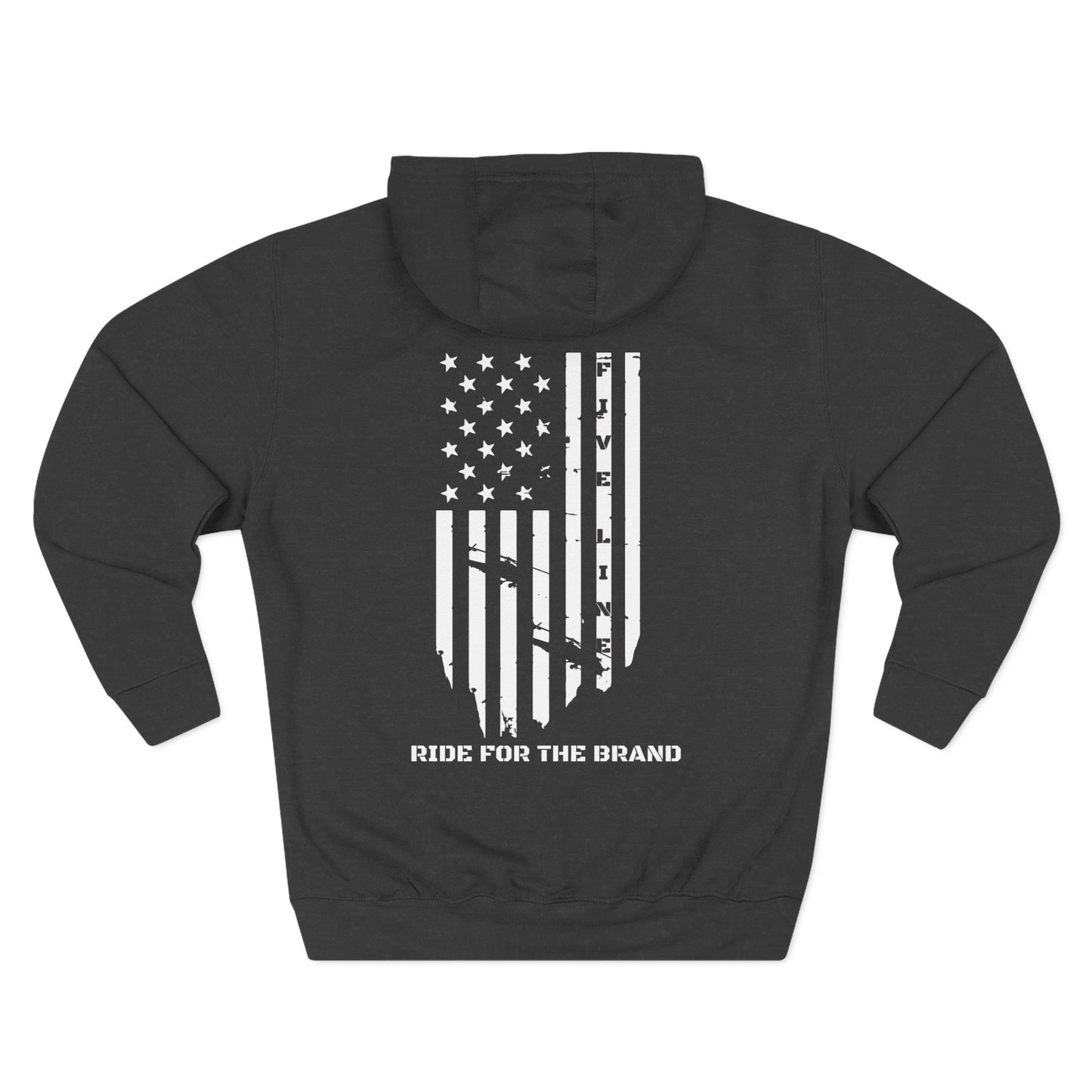 Three-Panel Fleece Hoodie