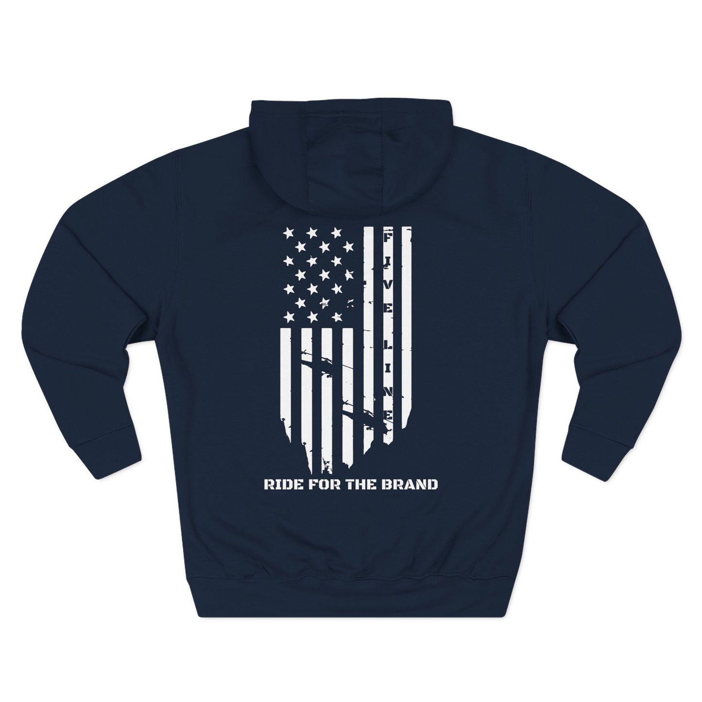 Three-Panel Fleece Hoodie